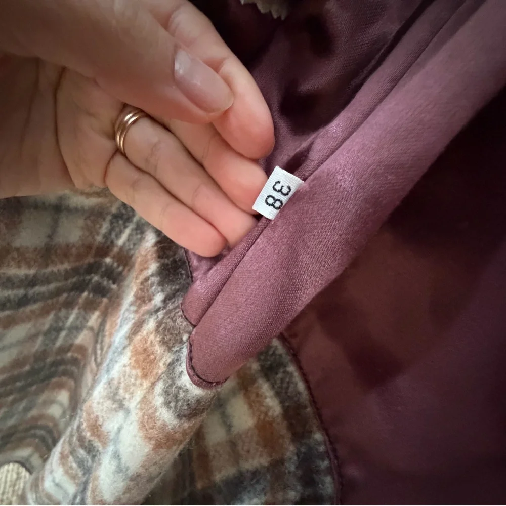 Brown Fur Collar Coat - Picture 15 of 16